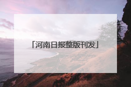 河南日报整版刊发